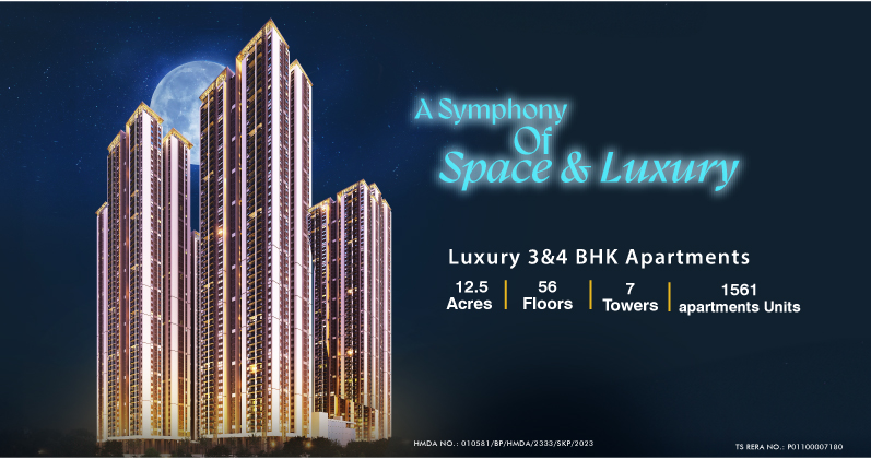 Rajapushpa Aurelia - Luxury 3 & 4 BHK Apartments in Tellapur