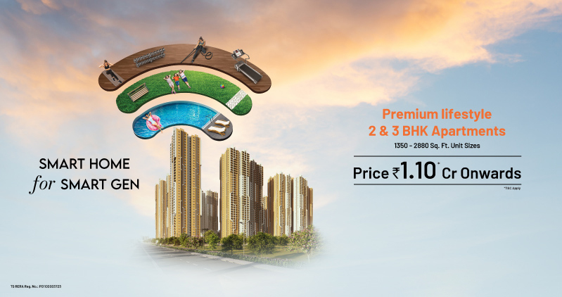 rajapushpa imperia - Premium Lifestyle 2 & 3 BHK Apartments, Tellapur