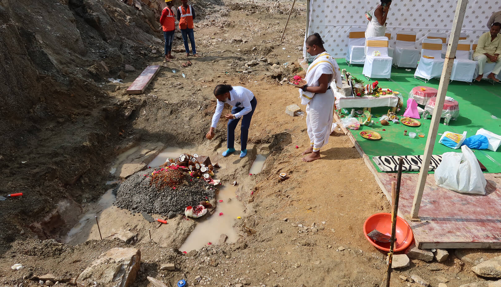 Rajapushpa Imperia Foundation Pooja