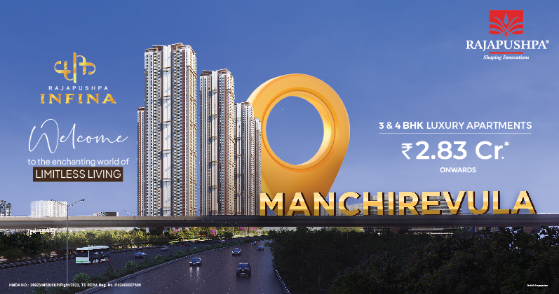 Rajapushpa Infina at Mancherevula - 3 & 4 BHK Apartments