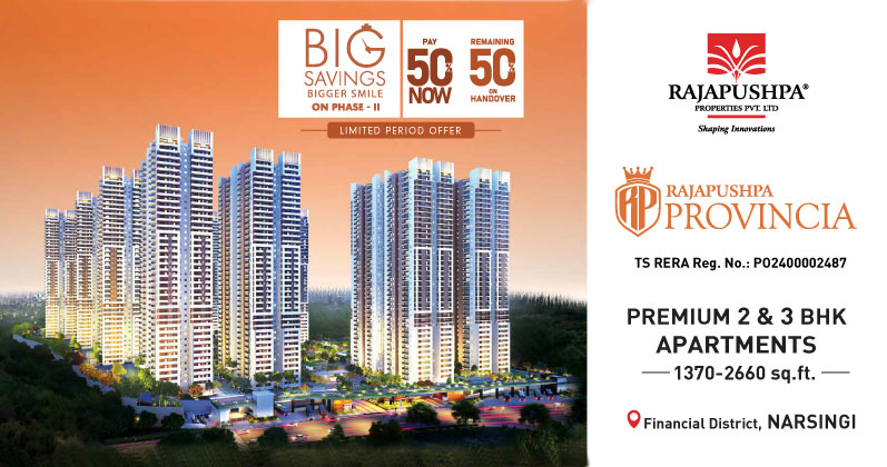 Rajapushpa Provincia 2 & 3 BHK Apartments, Tellapur