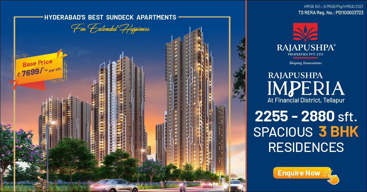 rajapushpa imperia - Premium Lifestyle 2 & 3 BHK Apartments, Tellapur