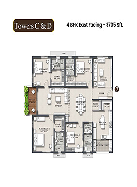 Rajapushpa Infina at Mancherevula - 3 & 4 BHK Apartments