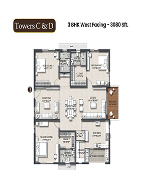 Rajapushpa Infina at Mancherevula - 3 & 4 BHK Apartments